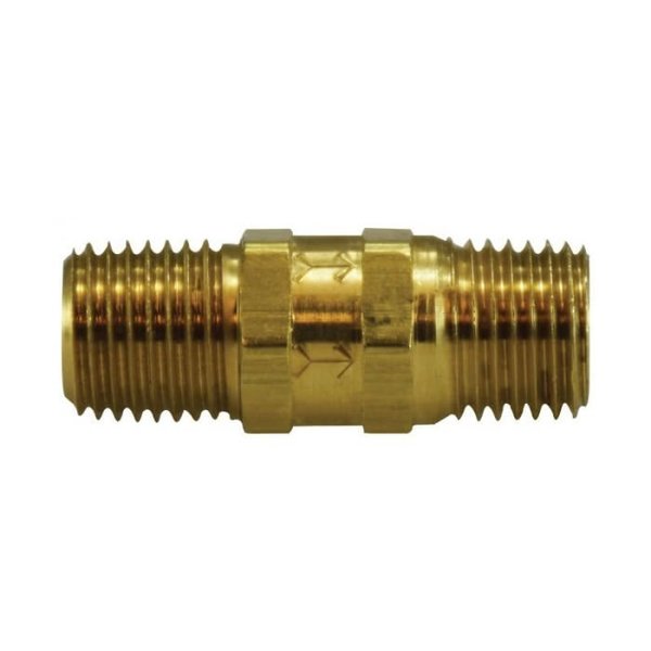 Midland Metal Check Valve, 14 Nominal, MNPT, 2500 psi, 180 deg F, Brass Body 46500